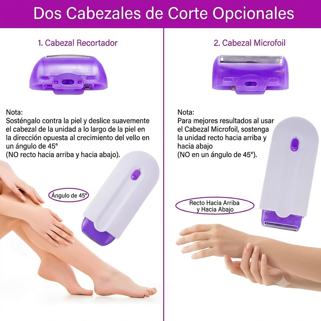 DEPILADORA YES 2 EN 1 FACIAL Y CORPORAL