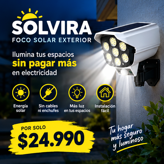 SOLVIRA® - Foco solar exterior