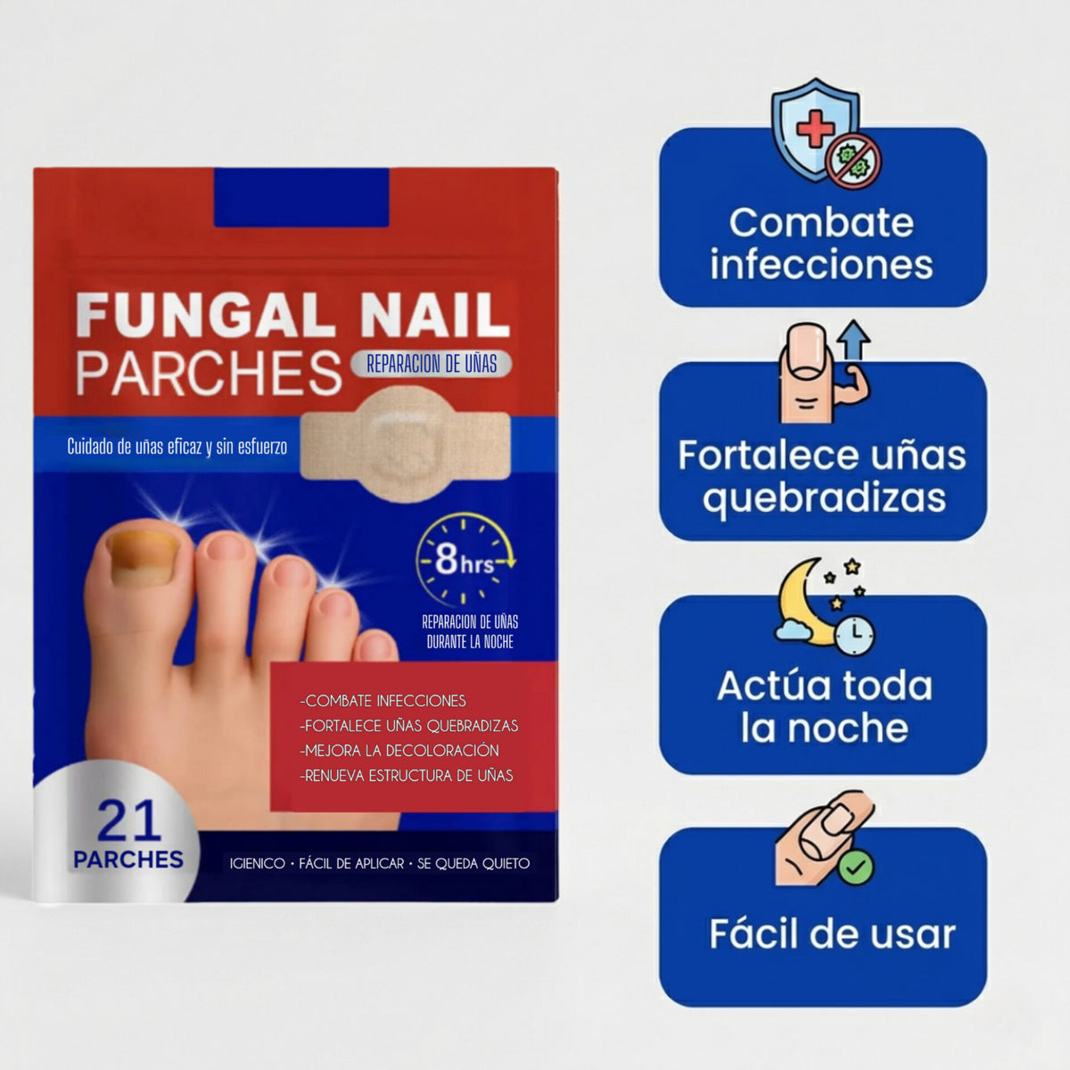 Parche FUNGAL NAIL® la mejor solución para los hongos