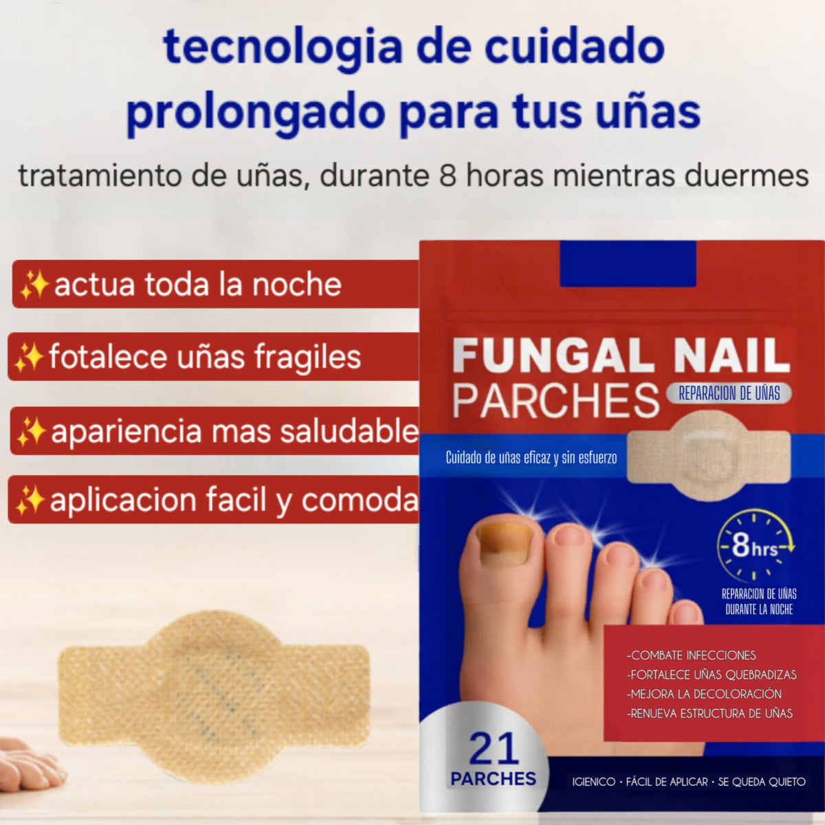 Parche FUNGAL NAIL® la mejor solución para los hongos