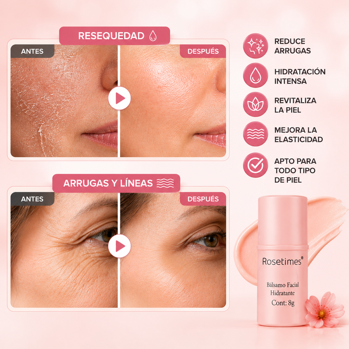BALSAMO FACIAL hidratante antiarrugas