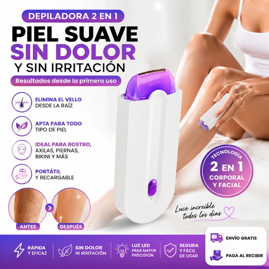 DEPILADORA YES 2 EN 1 FACIAL Y CORPORAL